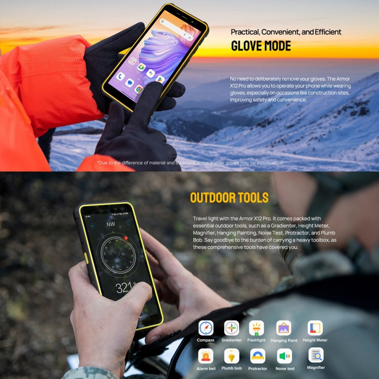 Ulefone Armor X12 Pro, IP68/IP69K Rugged Phone, 5.45 inch Android 14 MediaTek Helio G36 Octa Core, Network: 4G, NFC Ulefone Armor X12 Pro, IP68/IP69K Rugged Phone, 5.45 inch Android 14 MediaTek Helio G36 Octa Core, Network: 4G, NFC